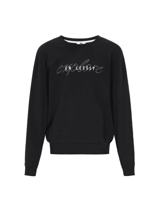 Foto van product MO Sweatshirt 'Back To School' grijs / zwart / wit