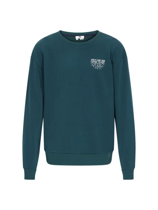 Foto van product MO Sweatshirt 'Back To School' smaragd / wit