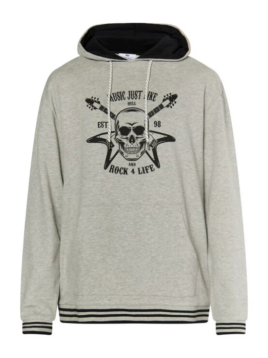 Foto van product MO Sweatshirt grijs gemêleerd / zwart