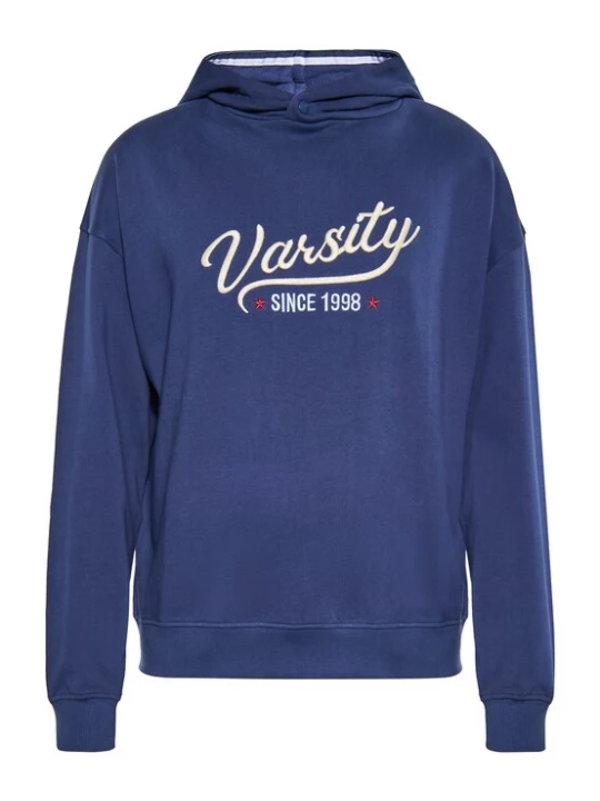 Foto van product MO Sweatshirt marine / donkerrood / wit