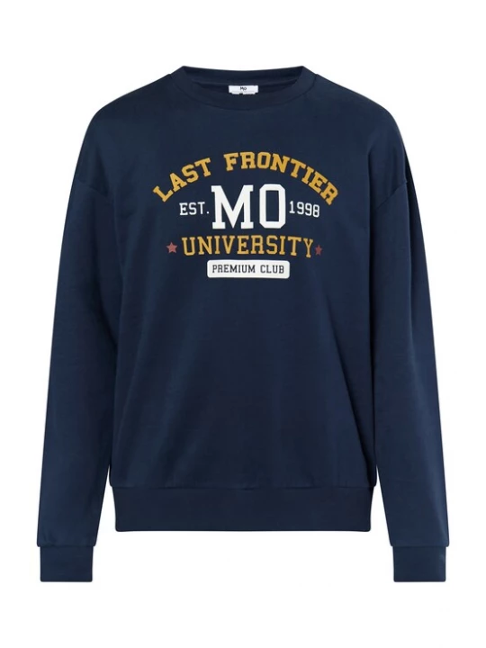 Foto van product MO Sweatshirt 'Mimo' marine / oranje / wit