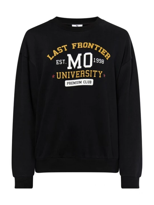 Foto van product MO Sweatshirt 'Mimo' oker / zwart / wit