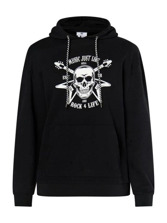 Foto van product MO Sweatshirt 'Rovic' zwart / wit