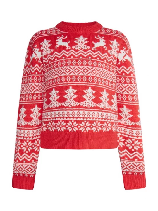Foto van product MO Trui 'Mimo' rood / wit