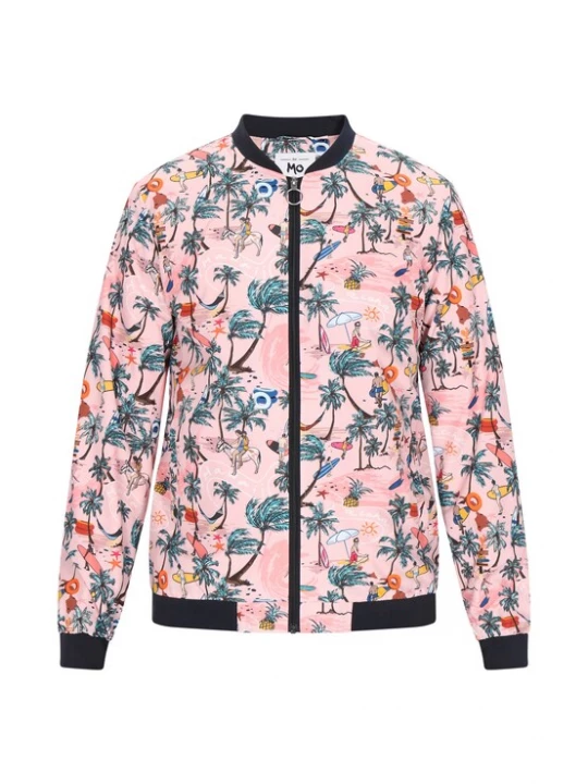 Foto van product MO Tussenjas blauw / bruin / rosé / donkerroze