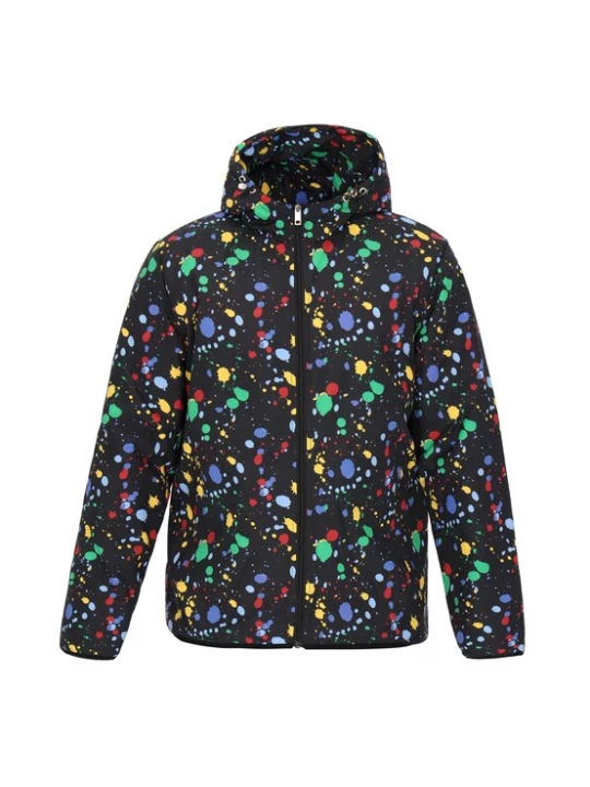 Foto van product MO Tussenjas blauw / geel / groen / rood / zwart
