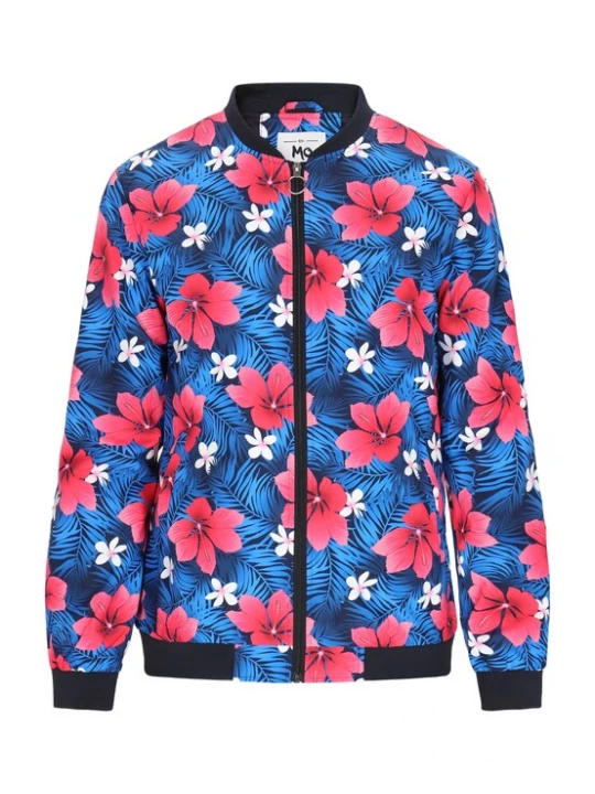 Foto van product MO Tussenjas blauw / marine / pink / wit