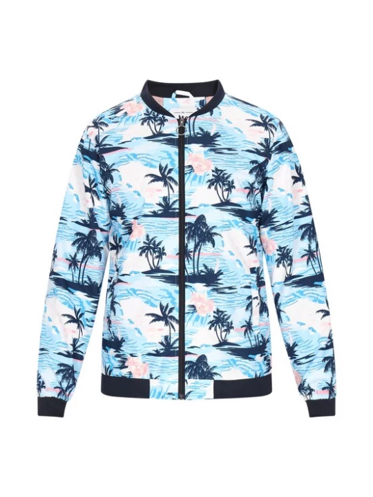 Foto van product MO Tussenjas blauw / marine / rosa / offwhite