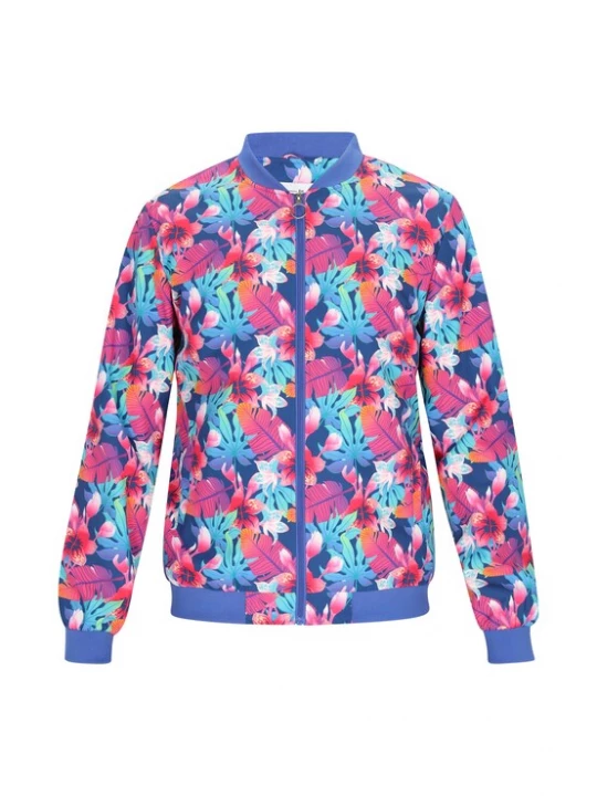 Foto van product MO Tussenjas blauw / turquoise / pink / wit