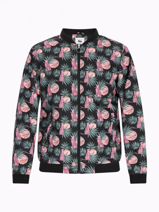 Foto van product MO Tussenjas groen / lila / zwart