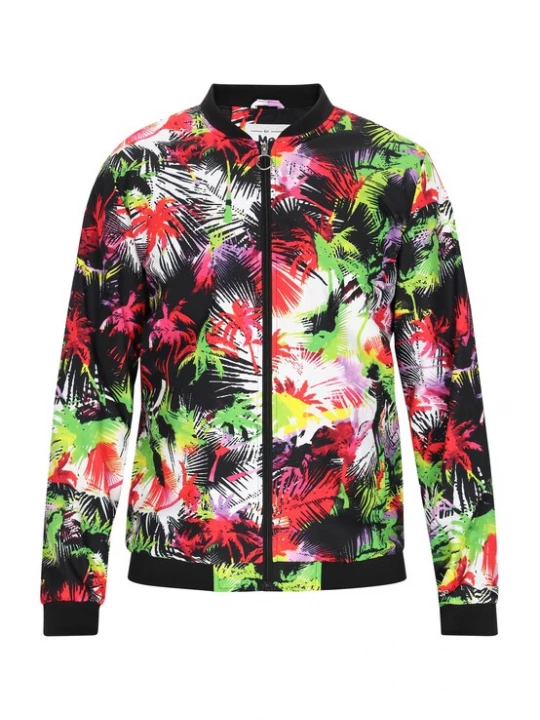 Foto van product MO Tussenjas groen / rood / zwart / wit
