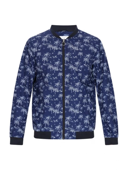 Foto van product MO Tussenjas navy / lichtgrijs