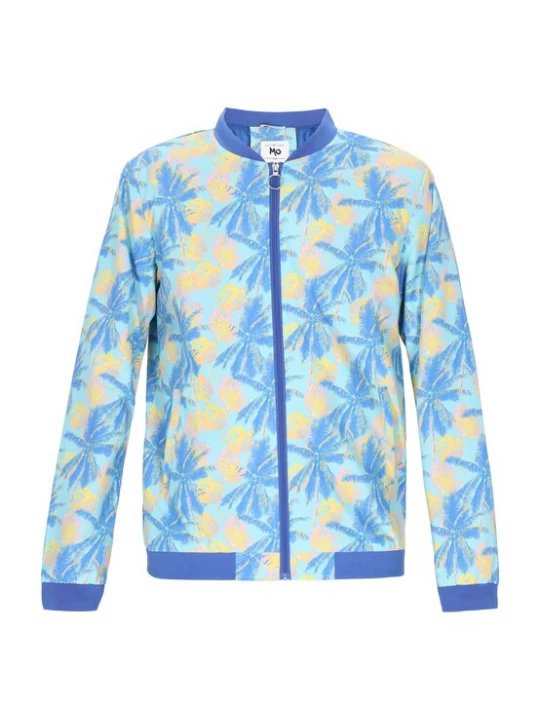 Foto van product MO Tussenjas pastelblauw / lichtblauw / geel