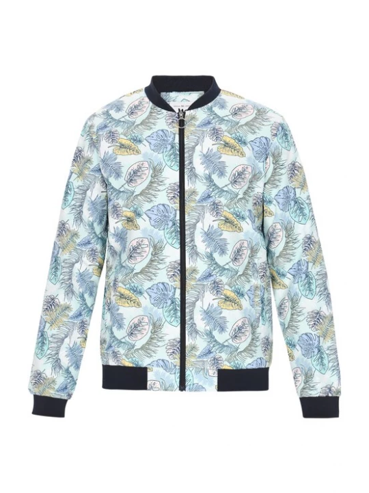 Foto van product MO Tussenjas turquoise / pastelblauw / lichtgeel / mintgroen