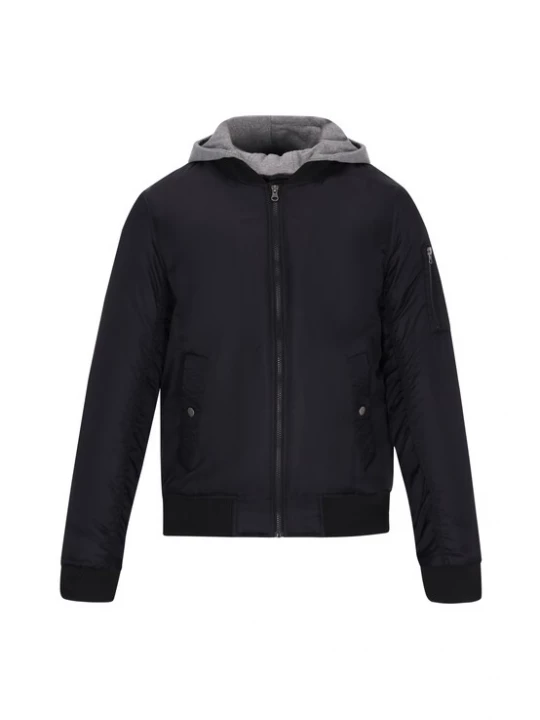 Foto van product MO Winterjas grijs gemêleerd / zwart