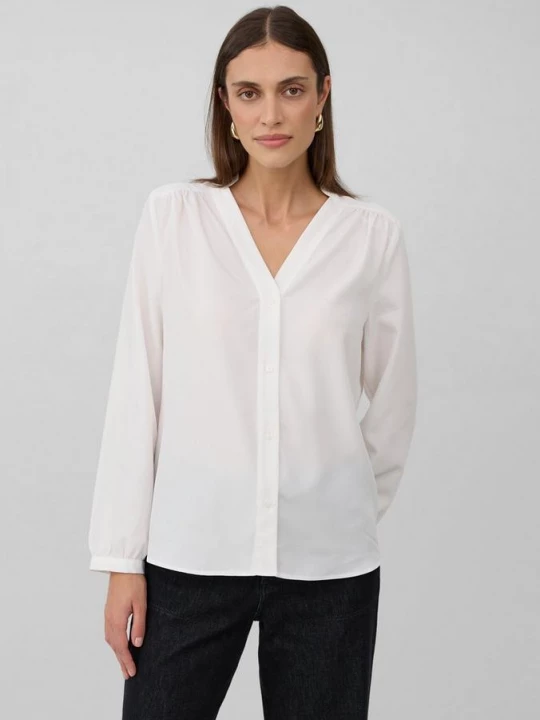 Foto van product Modal blouse met tuniekhals s.Oliver crème