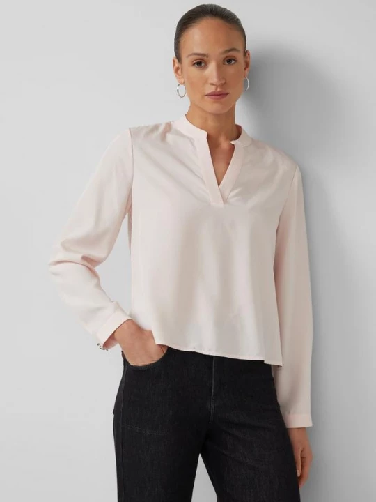 Foto van product Modal blouse met tuniekhals s.Oliver roze