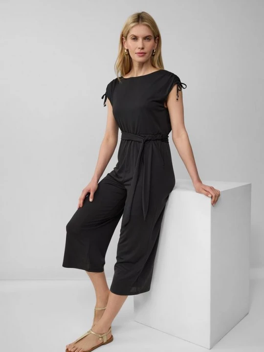 Foto van product Modal mix jumpsuit met boothals s.Oliver zwart