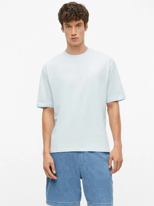 Foto van product Modern fit: katoenen T-shirt met print op voor- en achterkant s.Oliver blauw