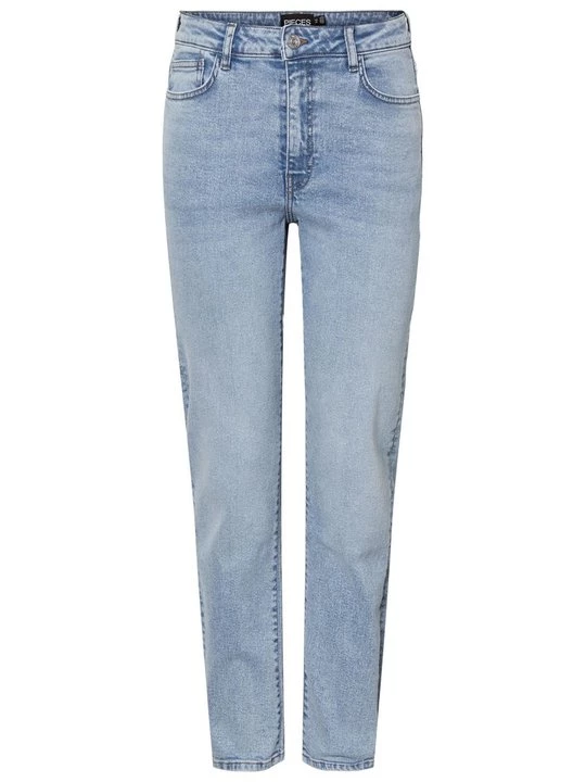 Foto van product Mom jeans Pieces lichtblauw denim
