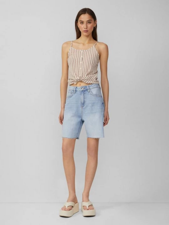 Foto van product Mom jeans / relaxed fit / high rise QS blauw