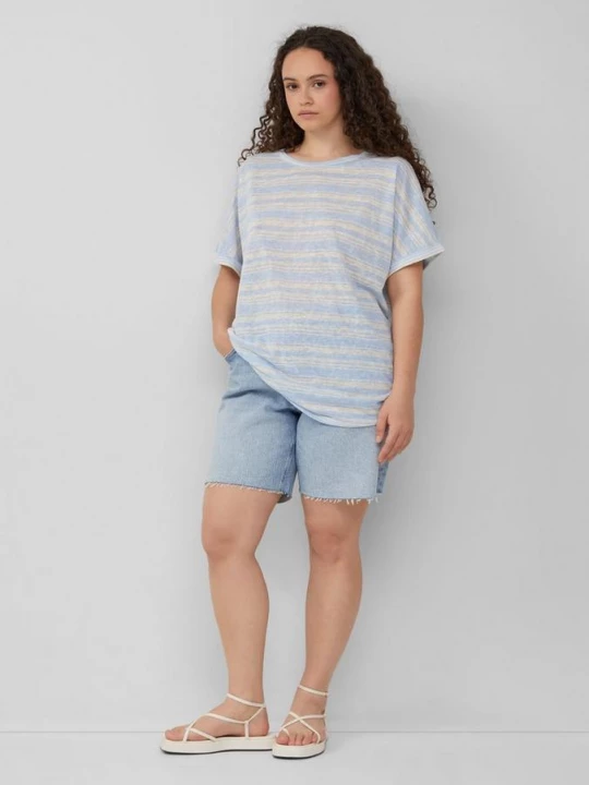 Foto van product Mom jeans / relaxed fit / high rise QS blauw