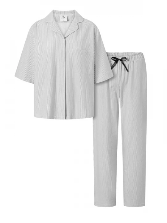 Foto van product Momenti Per Me Pyjama 'Alessia' grijs