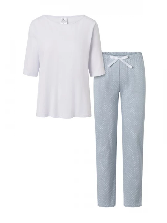Foto van product Momenti Per Me Pyjama 'Candice' duifblauw
