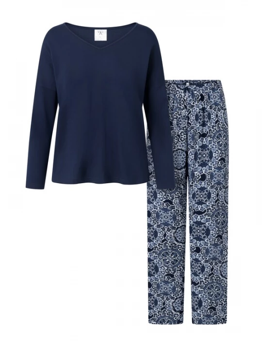 Foto van product Momenti Per Me Pyjama 'Moon Vibes' navy