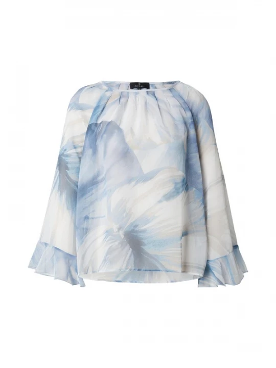 Foto van product monari Blouse marine / opaal / wit