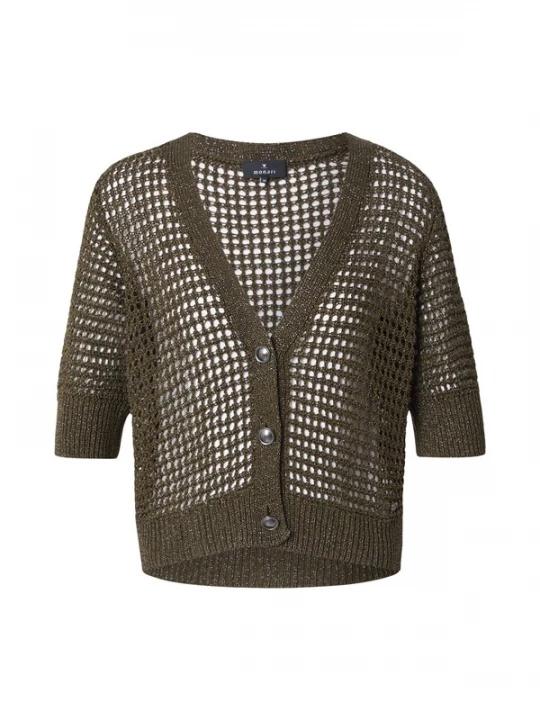 Foto van product monari Gebreid vest olijfgroen