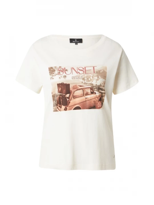 Foto van product monari Shirt beige / crème / lichtbruin / lichtrood