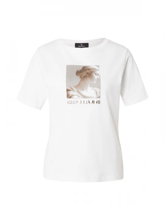 Foto van product monari Shirt beige / taupe / wit