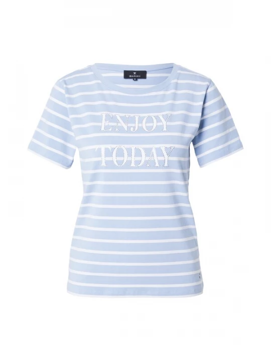 Foto van product monari Shirt blauw / wit