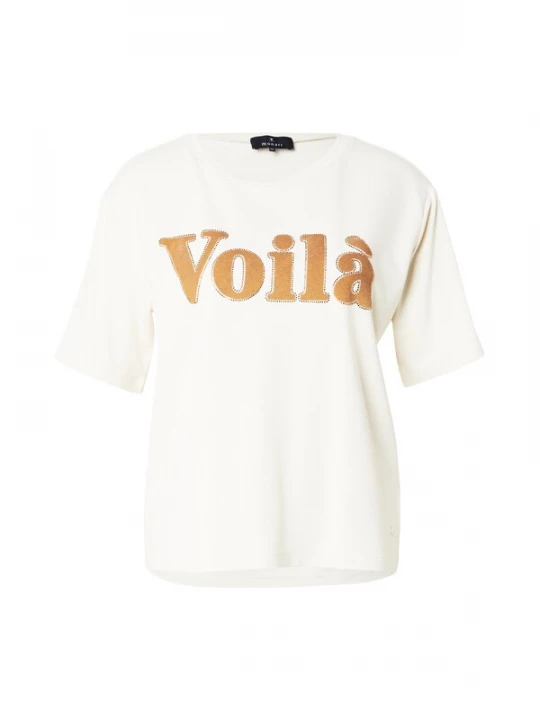 Foto van product monari Shirt camel / natuurwit