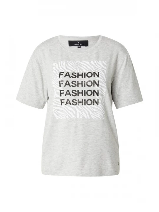 Foto van product monari Shirt grijs / zwart / wit