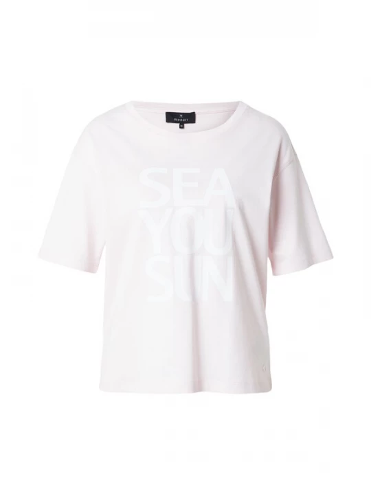 Foto van product monari Shirt pastelroze / wit