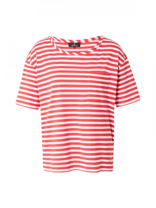 Foto van product monari Shirt vuurrood / wit