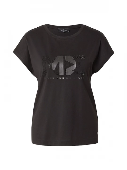 Foto van product monari Shirt zilvergrijs / zwart