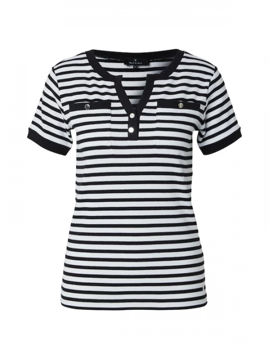 Foto van product monari Shirt zwart / wit