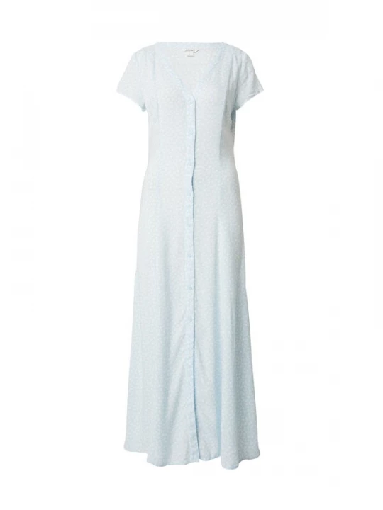 Foto van product Monki Blousejurk lichtblauw / wit