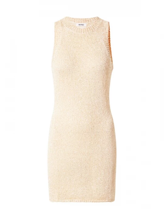Foto van product Monki Gebreide jurk 'Rania' sand