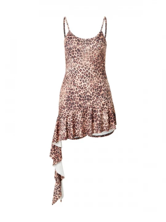 Foto van product Monki Jurk beige / bruin / zwart