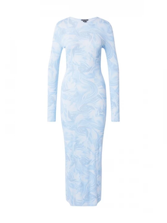 Foto van product Monki Jurk blauw / lichtblauw / grijs / offwhite