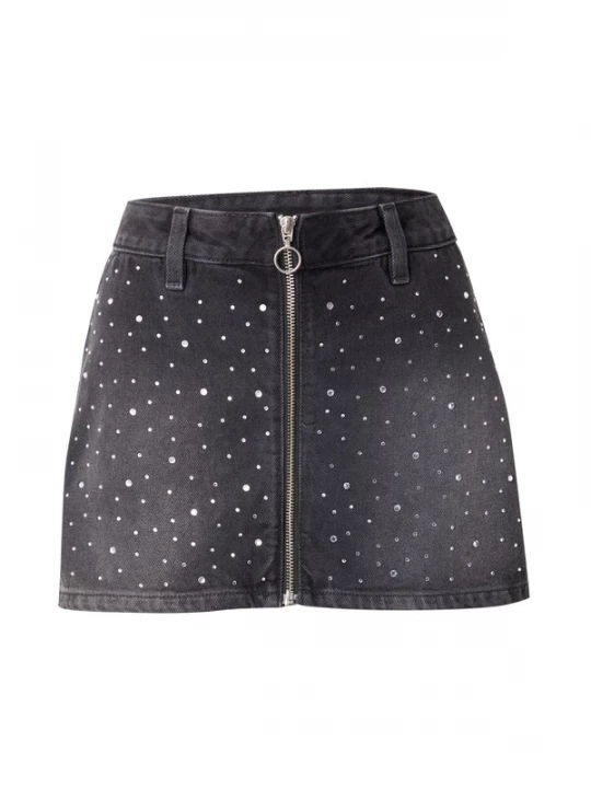 Foto van product Monki Rok black denim