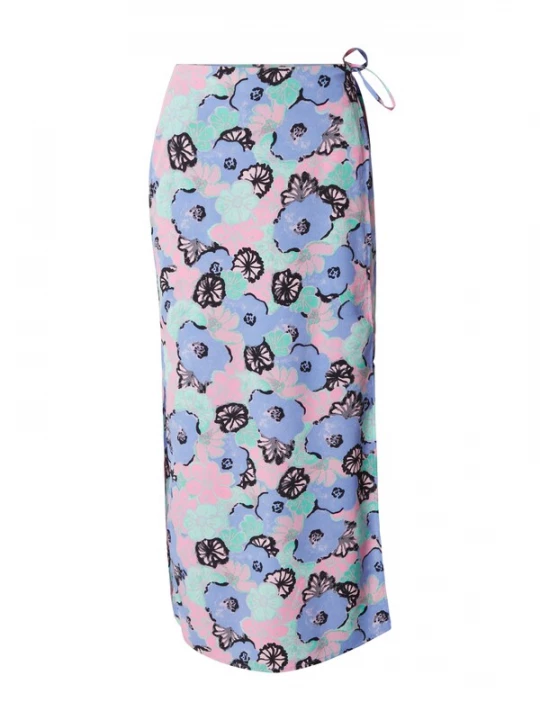 Foto van product Monki Rok duifblauw / lichtblauw / pastelroze / zwart