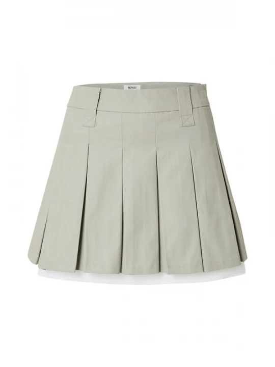 Foto van product Monki Rok pastelgroen / wit