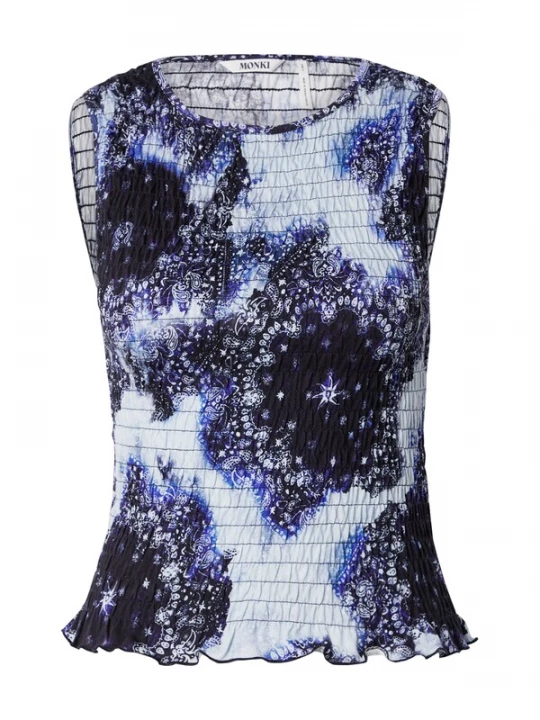 Foto van product Monki Top blauw / marine / pastelblauw / zwart