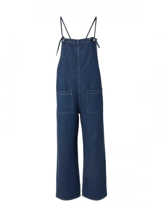 Foto van product Monki Tuinbroek jeans donkerblauw