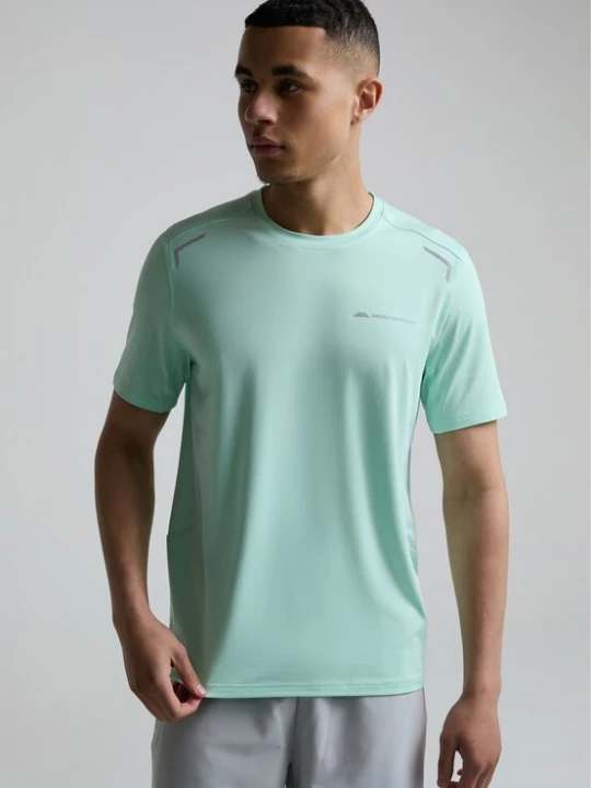 Foto van product MONTERRAIN Shirt 'Lyder 3.0' turquoise / grijs